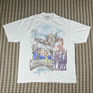 Travis Scott Utopia Album Tour Skitzo Circus Maximus 2023 Tee White Men’s Sz XL